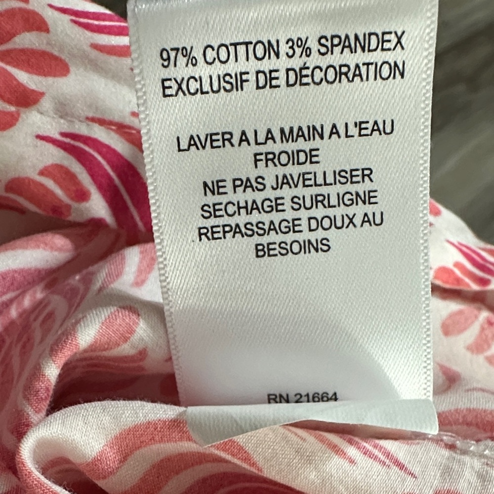 Foxcroft Pink and White Patterned Blouse - Picture 14 of 14